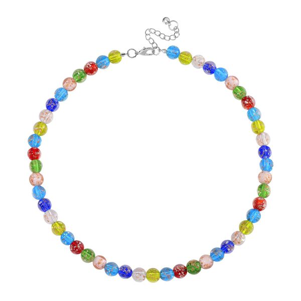 Mehrfarbige Halskette im Murano-Stil, 50+5cm image number 6