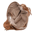 Hobo Tasche aus 100% echtem Leder, Größe 40,6x12,7x33 cm, Hellbraun image number 6