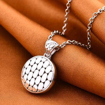 Royal Bali Kollektion- Strukturierter Silber-Anh&auml;nger