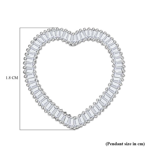 VS Diamant Herz Anh&auml;nger in 950 Platin - 0,42 ct. image number 6