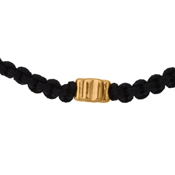 Flexibles Fadenarmband mit Kleeblatt-Anhänger in 999 Gold, 19cm image number 2