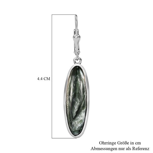 Sibirische Seraphinite-Ohrringe - 9,86 ct. image number 5