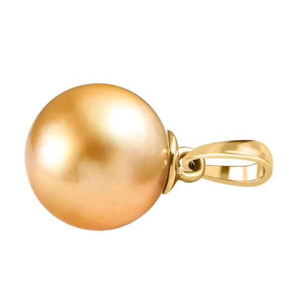 ILIANA 9-10 mm AAA goldener Südseeperlen-Anhänger - 6,49 ct. image number 4
