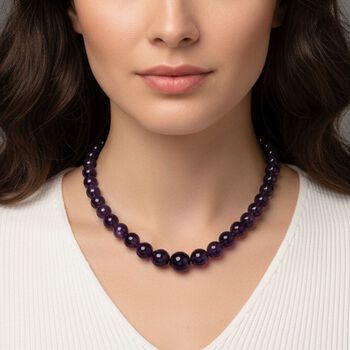 D'Joy AAA afrikanische Amethyst 50cm Halskette - 350 ct.