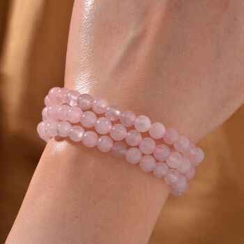 Rosenquarz Armband, 18 cm - 30 ct.