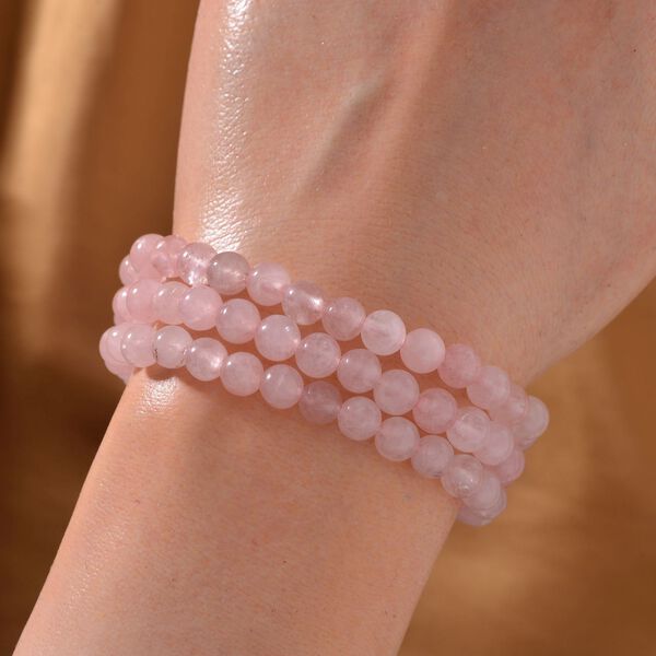 Rosenquarz Armband, 18 cm - 30 ct. image number 2