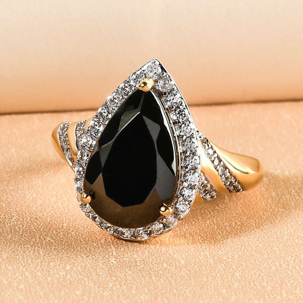 Elite Shungit und Zirkon Ring - 3,49 ct. image number 2