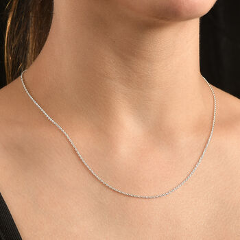 Ankerkette, 925 Silber, ca. 45 cm + 5 cm Extender, ca. 2,16g