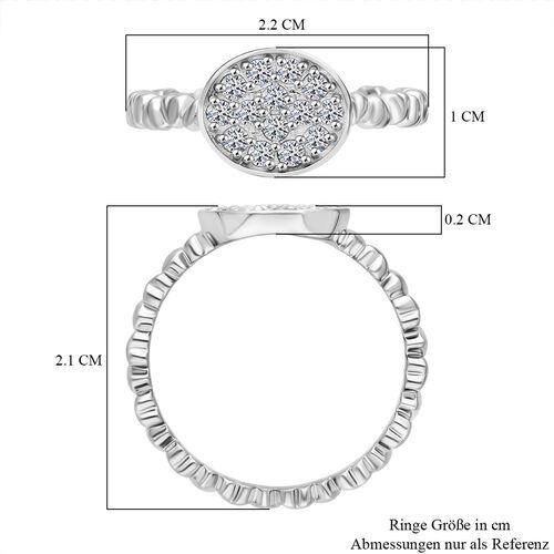 LUXURIANT DIAMOND- SI Labor Diamant Ring, 925 Silber rhodiniert - 0,34 ct. image number 5