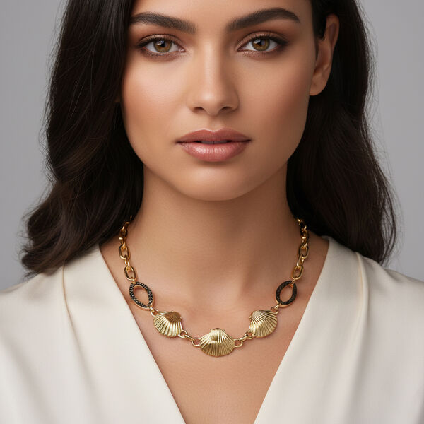 Gelb Halskette ca. 50 cm + 5 cm Extender, ca. 38,50g image number 2