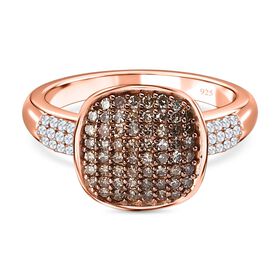 Natürlicher Champagner-Diamant-Ring - 0,50 ct.