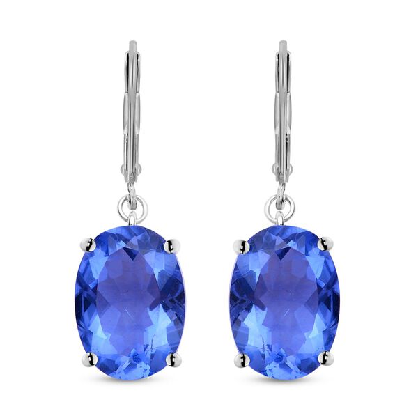 Farbwechsel Fluorit-Ohrringe, 925 Silber rhodiniert ca. 14,08 ct image number 0