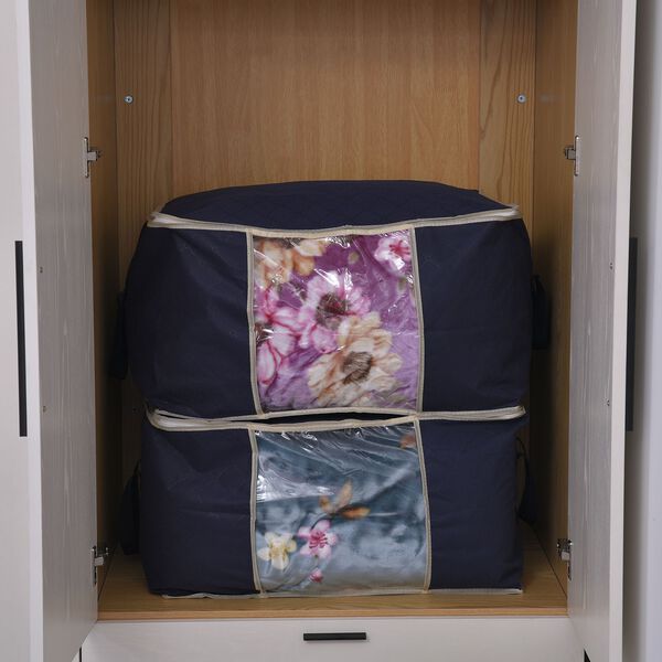 2er-Set Aufbewahrungsbeutel mit gro&szlig;em Fassungsverm&ouml;gen, 60x41x34cm, blau image number 1