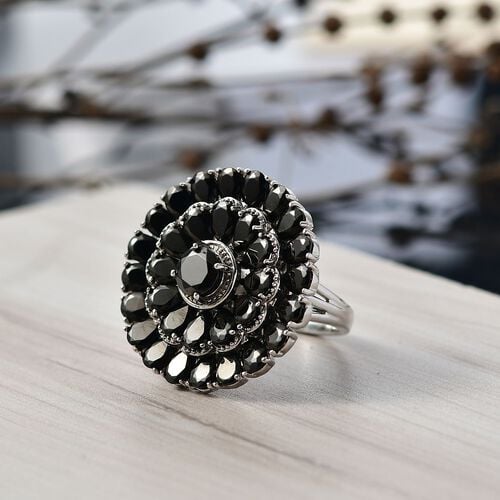 Elite Shungit Ring 950 Kupfer (Größe 20.00) (7-8 Werktage Lieferzeit) ca. 8.32 ct image number 1