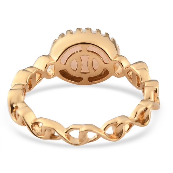 Natürlicher Äthiopischer Opal Ring 585 Vergoldet image number 6