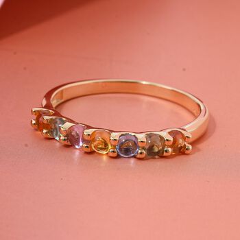 AA mehrfarbiger Saphir Ring - 1,19 ct.