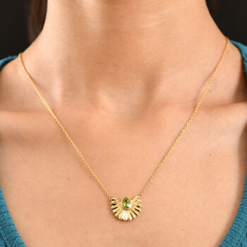 EverTrue Peridot 50cm Halskette - 0,81 ct.