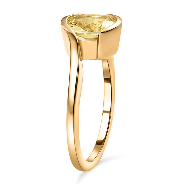 Ouro Verde-Quarz-Ring, 925 Silber vergoldet  ca. 1,64 ct image number 5