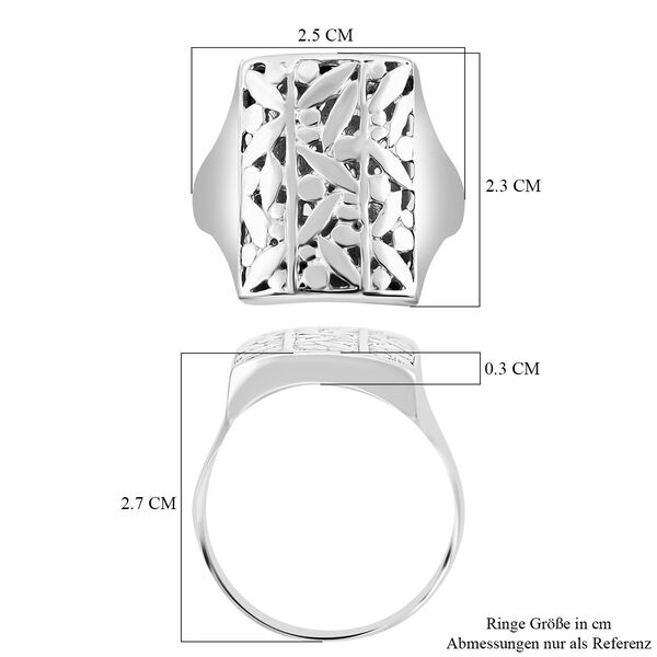 Royal Bali Kollektion- Strukturierter Ring, 925 Silber image number 5