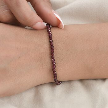 Rotes Granat-Armband, 19 cm - 15 ct.