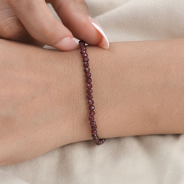 Rotes Granat-Armband, 19 cm - 15 ct. image number 3