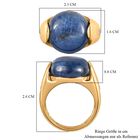Kyanit, Weißer Zirkon Ring 925 Silber Gelbgold Vermeil (Größe 18.00) ca. 15,73 ct image number 7