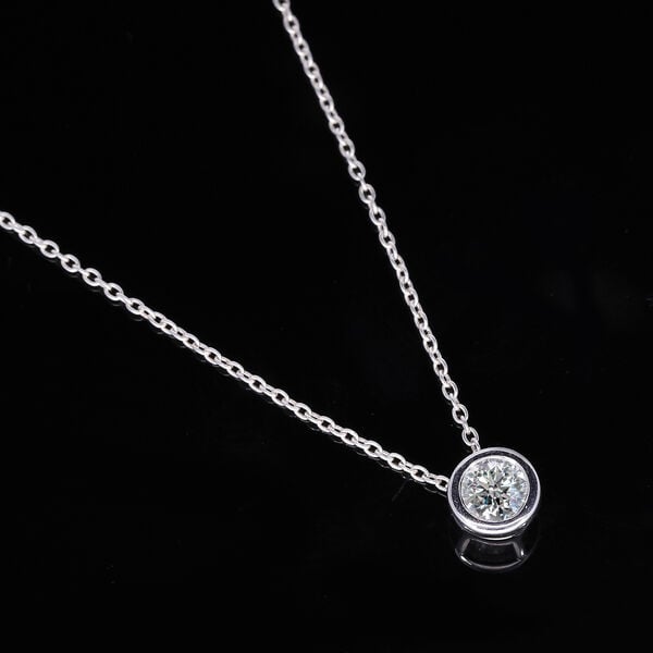 LUXURIANT Labor VS Diamant-Anhänger mit 50cm Kette, 925 Silber platiniert- 0,25 ct. image number 7