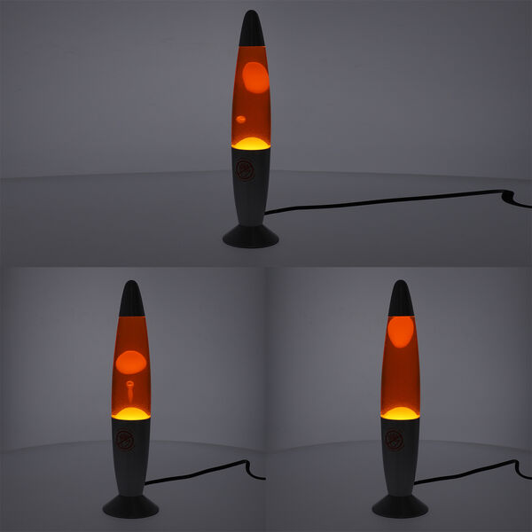 Homesmart - dekorative Lavalampe mit entspannendem Lichtspiel, H&ouml;he 33,5 cm, Orange image number 2