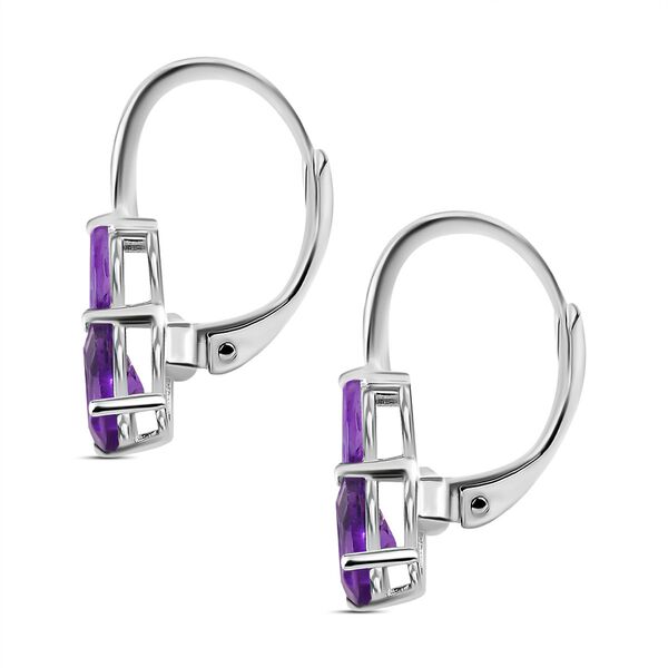 Afrikanische Amethyst Ohrringe, 925 Silber ca. 1,57 ct image number 4