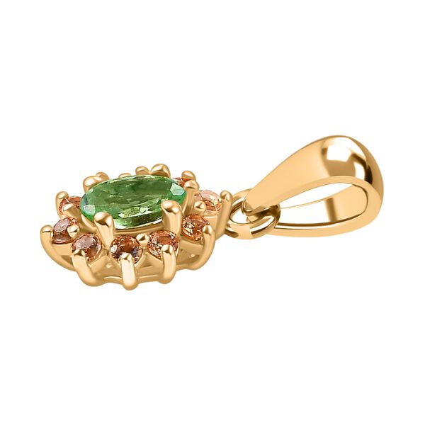 AA Tsavorite und Spessartin Granat Anhänger - 0,50 ct. image number 3