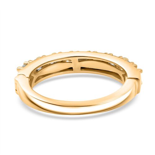 LUXURIANT DIAMOND - Lab Grown Diamant SI Ring 925 Silber 750 Gelbgold Vermeil (Größe 17.00) ca. 1.00 ct image number 5