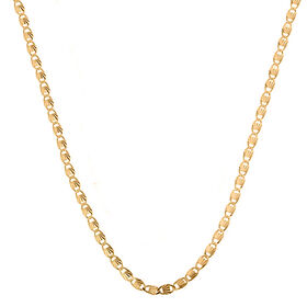 Figaro-Kette Halskette, 925 Silber vergoldet, ca. 50 cm ca. 2,90g