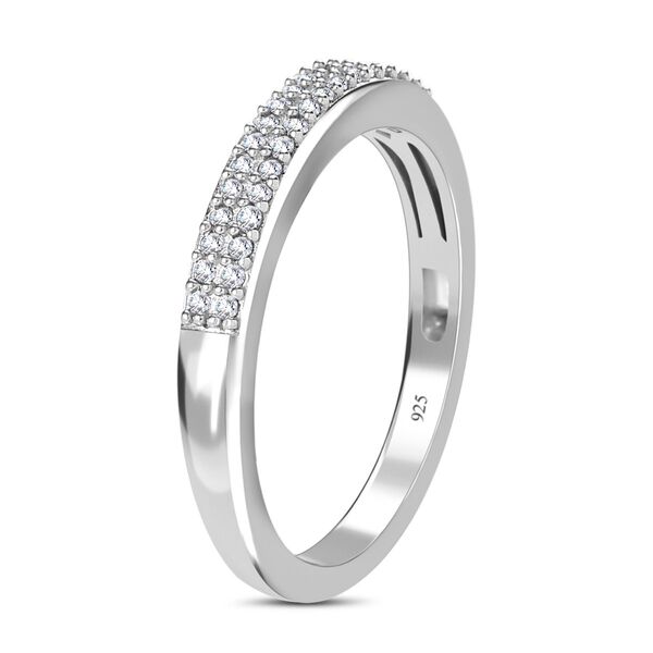 Wei&szlig;er Diamant-Bandring - 0,20 ct. image number 5