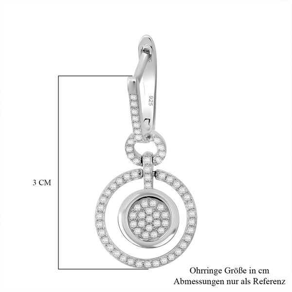 Lustro Stella weiße Zirkonia Ohrringe image number 4