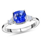 RHAPSODY - AAAA Tansanit und Diamant-Ring, VS E-F, 950 Platin  ca. 2,45 ct image number 0