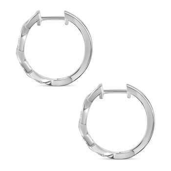 Moissanit Ohrringe, ca. 0,72 ct.