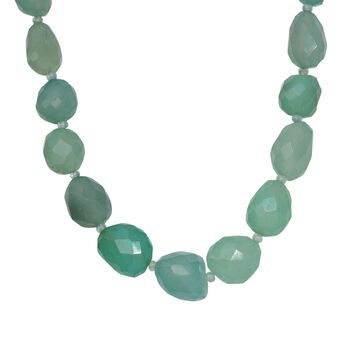 Chalzedon 45cm Halskette - 484 ct.