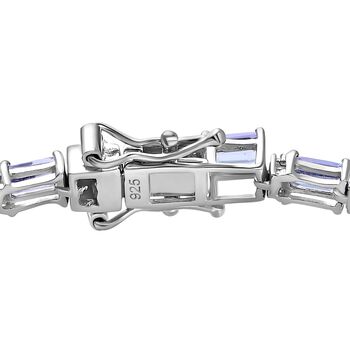 Tansanit und Moissanit Armband