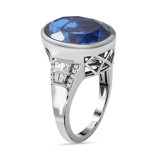 Ceylonfarbener Quarz und Zirkon-Ring - 9,42 ct.  image number 5