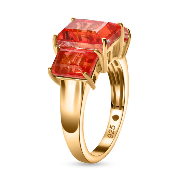 Padparadscha Quarz Triplett Ring - 5,30 ct. image number 5