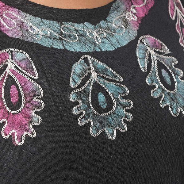 Tie Dye Kleid, Einheitsgr&ouml;&szlig;e, Palmen Muster image number 5