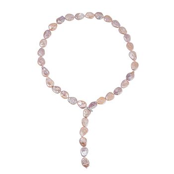 Mehrfarbige Keshi Perlen Halskette, ca. 306,10 ct.