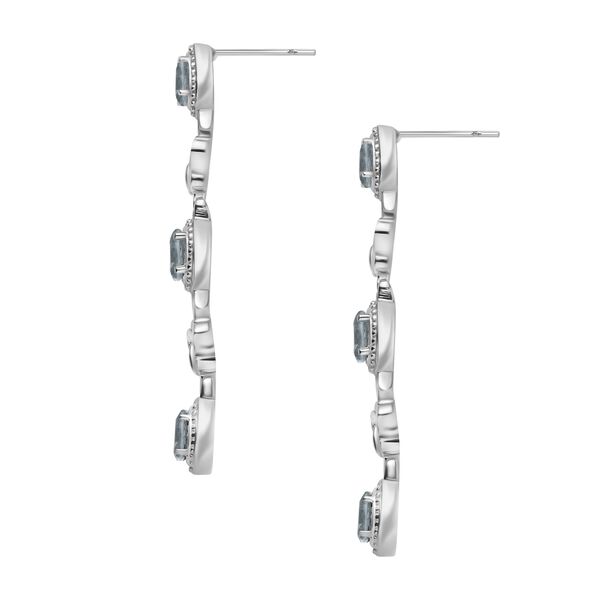 Himmelblaue Topas Ohrringe - 3 ct. image number 4