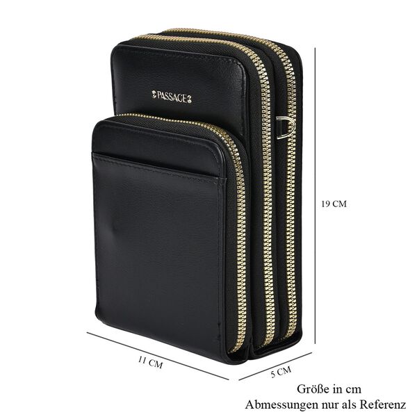 Passage Crossbody-Tasche in schwarz image number 8