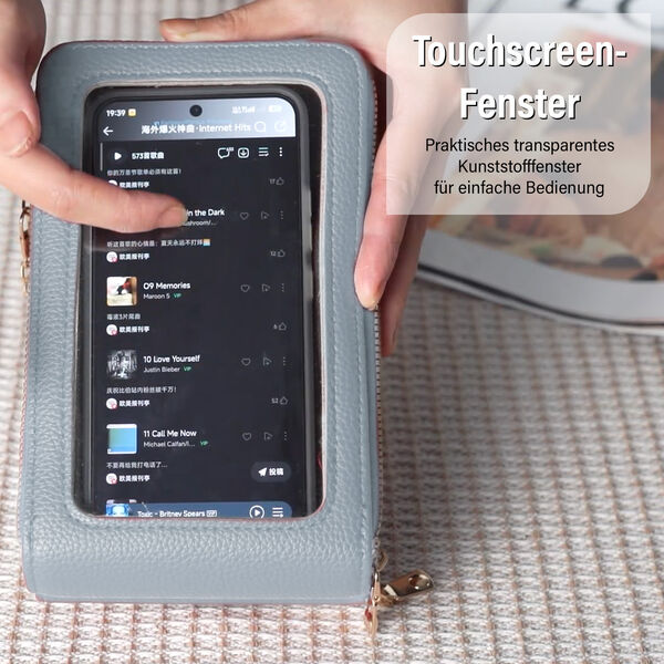 PASSAGE Crossbody Tasche, 18x6,5x11cm, Grau image number 3