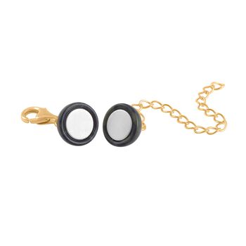 TOUCH und LOCK Labradorit-Karabiner-Magnetverschluss mit Extender - 1,20 ct.