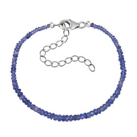 Tansanit Armband, 19 cm - 18 ct.