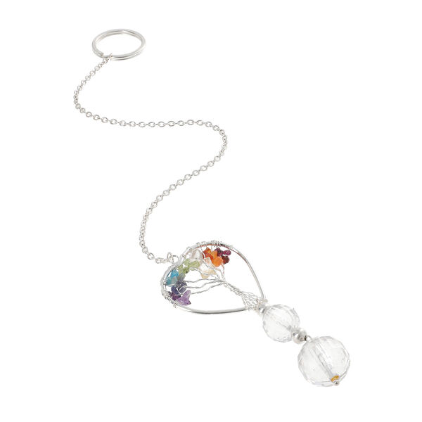 Kristallkugel Prismen Sonnenf&auml;nger h&auml;ngende Verzierung mit bunten Kristallperlen