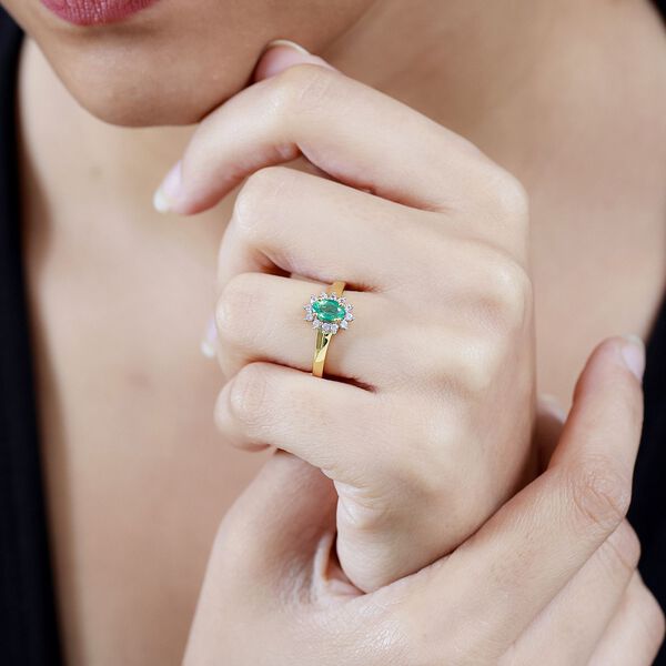 AA Kagem Sambischer Smaragd Ring, ca. 0,67 ct image number 3