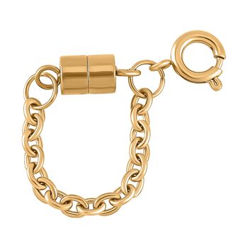 Kettenverl&auml;ngerung mit Magnetverschluss, Reiner Edelstahl, 1,80g, Goldfarben